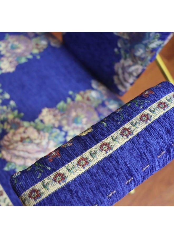 SUNDUS Islamic Prayer Chair with Kneeler – Foldable Muslim Salah Chair with Back Support & Padded Seat – Ideal for Elderly & Disabled – Comfortable Portable Prayer Furniture - Blue - Image 2